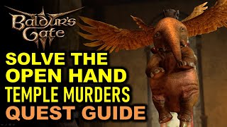 Solve the Open Hand Temple Murders Quest Guide  Baldurs Gate 3 BG3 [upl. by Ellennahc]