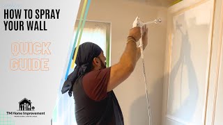 Quick guide to spray painting walls [upl. by Stavro]