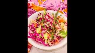 Black Folks Soul Food Southern Coleslaw Recipe [upl. by Ylekalb449]