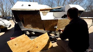 DIY Transom Repair Boat Restoration P3 [upl. by Tegdirb]