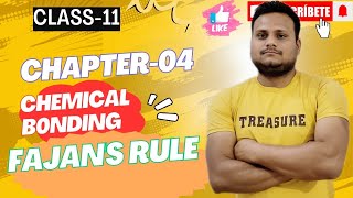 Class 11 Chemistry Chemical Bonding  Fazans Rule  chemistry [upl. by Nhguavaj]