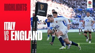 Highlights  Italy v England  Guinness Mens Six Nations [upl. by Sirk394]