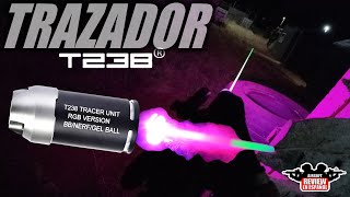 Unidad Trazadora T238 RGB para Airsoft Gel y Nerf  🌈Rainbow colors🌈   Airsoft Review en Español [upl. by Ybloc407]