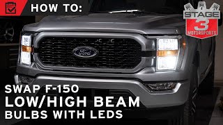 How to Replace 20212022 F150 Headlight Bulbs with LEDs [upl. by Asen]