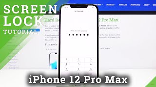 How to Set Up Screen Lock on iPhone 12 Pro Max – Add Password amp Pattern [upl. by Chloras]