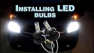 Installing LED H4 Beamtech on Toyota Prius 20042009 Gen 2 [upl. by Ehcrop]