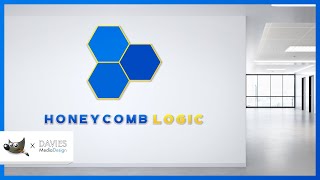 GIMP Logo Design Tutorial  Honeycomb Logic Modern Logo [upl. by Skrap]