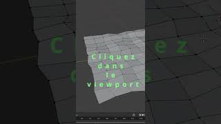 Blender Tips Déformez vos surfaces en 2 clics  blender3d blender tutoblender 3d 3dmodelisation [upl. by Eillor737]