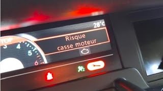 Risque casse moteur Scénic  effacer le voyant en 30 secondes [upl. by Meid]