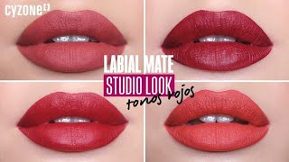 Cómo pintarse los Labios  Labiales rojos Studio Look [upl. by Enrika149]