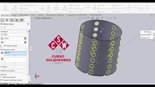 curso solidworks matriz lineal y circular [upl. by Neggem]