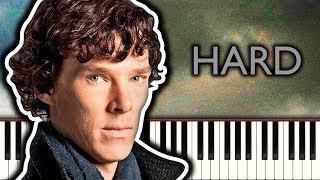 BBC SHERLOCK THEME  Piano Tutorial [upl. by Sylvanus]