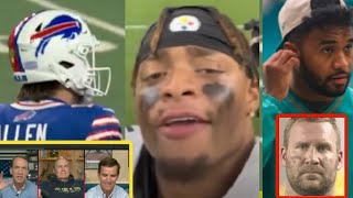 Peyton Eli Manning RG3 Shady McCoy Bill Belichick Praise Josh Allen W Over Aaron Rodgers TUA Fields [upl. by Ayim]