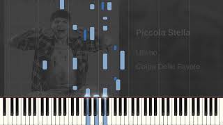 Ultimo  Piccola Stella piano tutorial melodia Synthesia [upl. by Rue609]