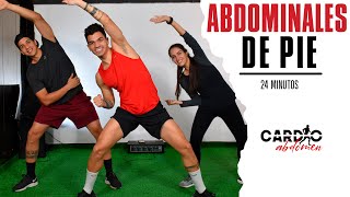 Rutina de Abdominales de Pie QUEMA GRASA  24 Minutos [upl. by Ahsoet]