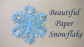 DIY Easy Paper Snowflake  Kako napraviti papirne pahulje pahulje od papira [upl. by Noreg]