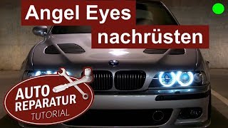 ANGEL EYES nachrüsten  BMW E39 Facelift Scheinwerfer einbauen  DIY Tutorial [upl. by Inaej951]