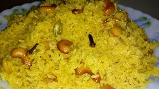 Bengali Basanti Pulao Recipe  Sweet Yellow Rice Recipe [upl. by Ettennaj838]