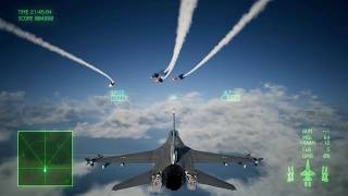 Ace Combat 7  Bölüm 1  F16 savaş uçağı Uçak Oyunları [upl. by Allets391]