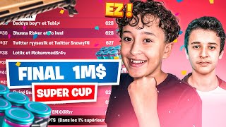 On sest qualifié en FINALE de la SUPER CUP à 1M sur FORTNITE BATTLE ROYALE [upl. by Gunner]