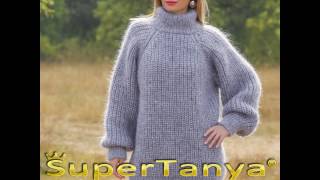 SuperTanya grey mens mohair sweater custom made in any size [upl. by Rehotsirk386]