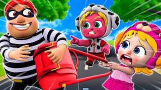 Little Superhero Team Song 🚔🚨  Smart Baby vs Thief  NEW ✨ Funny Nursery Rhymes For Kid [upl. by Eruza717]