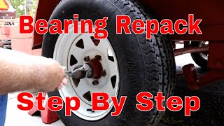 How To Repack Your Trailer Wheel Bearings [upl. by Llechtim]