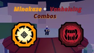 Minakaze and Vanhelsing Combos  Shindo Life [upl. by Noral]