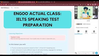 Engoo Actual Class IELTS Speaking Test Preparation [upl. by Asyal]