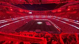 Sport Lisboa e Benfica vs Santa Clara Nova entrada época 20242025 show e hino Estreia Bruno Lage [upl. by Aysa]