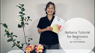 Ikebana Flower Arrangement Tutorial [upl. by Zurciram610]