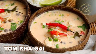 Authentic Tom Kha Gai Thai BEST EVER Coconut Chicken Soup [upl. by Cedar]