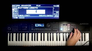 PART 1  Roland Juno DS Looping in Pattern Sequencer Create a Song with Background Music Tracks [upl. by Negris]