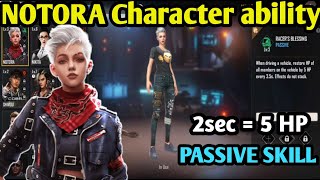 free fire notora character ability  notora character ability  notora character in free fire [upl. by Ymled402]