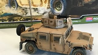 Building the Academy Models 135 M 1151 up armored Humvee [upl. by Dinsmore]