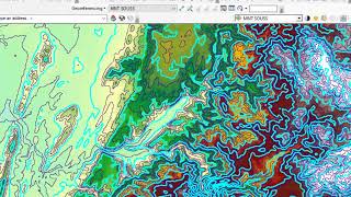 Correction du MNT et la Création des courbes de niveau ArcGIS استخراج وتنعيم خطوط الكنتور [upl. by Ehlke]