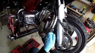 My Goldwing GL1800 brake job footage [upl. by Cohlier]