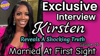 EXCLUSIVE INTERVIEW Kirsten from Married At First Sight Season 16 [upl. by Calle]