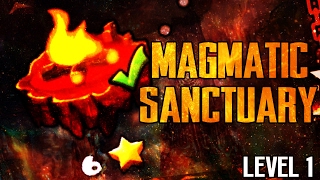 FIRE GAUNTLET quotMAGMATIC SANCTUARYquot 100 Complete  LEVEL 1  GEOMETRY DASH 21 [upl. by Ylatan]