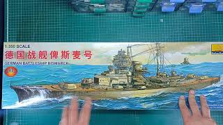 Обзор HMS Bismarck от Mini Hobby Models [upl. by Aicekan]