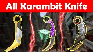 Every Karambit Knife on Valorant  Valorant Knife Skins [upl. by Zetes]