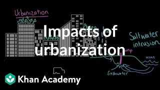 Impacts of Urbanization AP Environmental science Khan Academy [upl. by Eemyaj833]