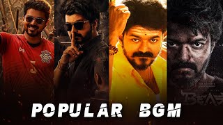 Vijay Thalapathy Popular mass BGM ft Beast Master Bhairava Kaththi Bigil Mersal Puli [upl. by Royden]