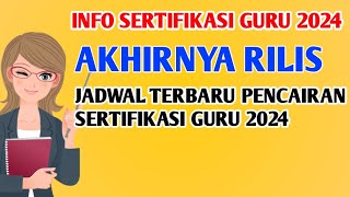 Diganti ‼️ Ini Jadwal Terbaru Pencairan Sertifikasi Guru 2024 [upl. by Nonaihr]