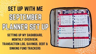 September Budget Planner Set Up  Budget Goals  Budget Planner Set Up 2024 [upl. by Aura]