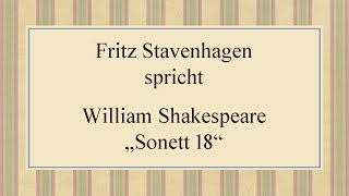 William Shakespeare „Sonett 18“ [upl. by Ynottirb]