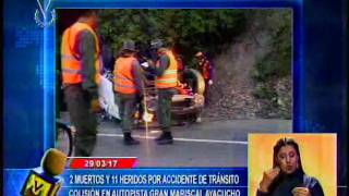 Accidente en la Petare Guarenas deja 2 muertos y 11 heridos [upl. by Jerrilee]