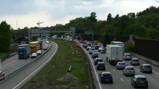 Mulhouse trafic intense sur lA36 28 4 2017 [upl. by Eatnhoj]