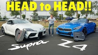 2020 Toyota Supra vs 2020 BMW Z4 M40i Exhaust Test Drive and Review [upl. by Demah]