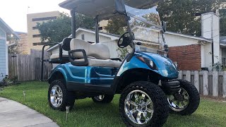 Lifted 2014 Yamaha Gas Golf Cart [upl. by Ihel]